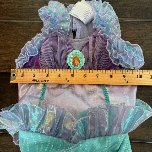 ❤️3/$30 Disney Store Ariel Little Mermaid Dress Up Costume Shimmer Fin -XXS(2/3) - Picture 9 of 12